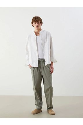 شلوار سفید مردانه پاچه لوله تفنگی LC Waikiki - کد 935992901