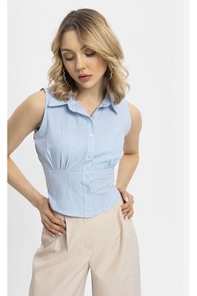 پیراهن آبی زنانه تنگ MODA - کد 935939006