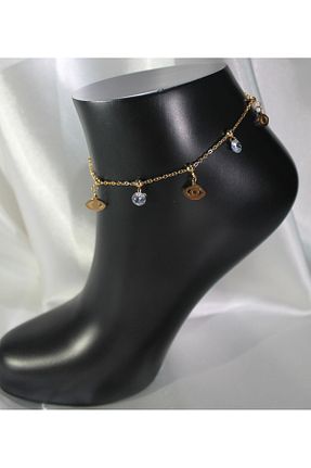 خلخال جواهر زرد زنانه TEDDY JEWELLRY - کد 935943463