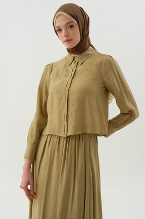پیراهن حجاب سبز زنانه رگولار Tuğba - کد 935941735
