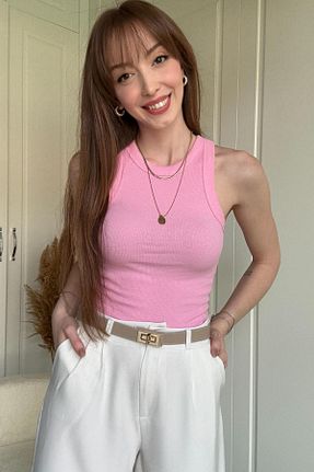 بادی صورتی زنانه یقه U Dilay Gökoğlu Butik - کد 935945851