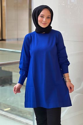 تونیک سرمه ای زنانه بافتنی Nuss - کد 902029285