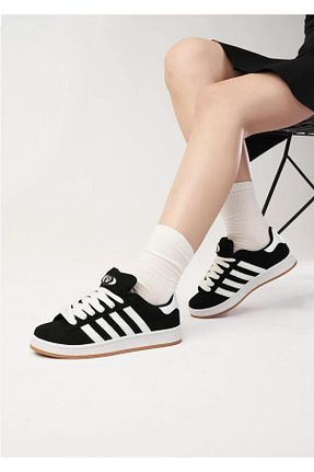 کفش اسنیکر مشکی زنانه بند دار Dark - کد 935997053