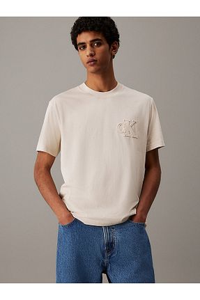 تیشرت بژ مردانه رگولار Calvin Klein - کد 936010131