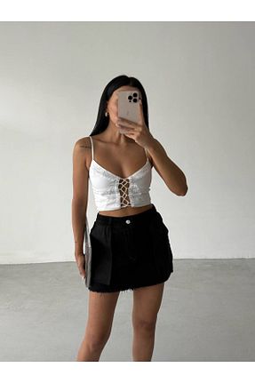 دامن مشکی زنانه جین Castivo Fashion - کد 936009868