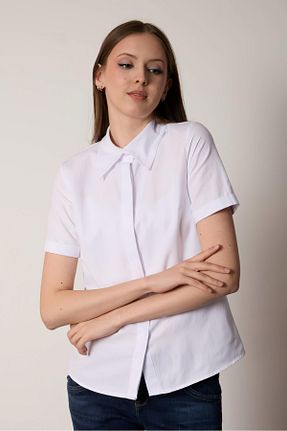 پیراهن سفید زنانه رگولار PERA MODA - کد 936076761