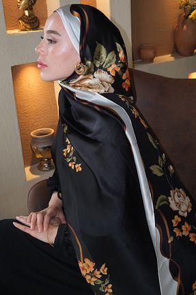 شال مشکی زنانه ابریشم diorel - کد 936101181