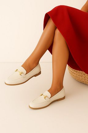 بابت سفید زنانه چرم مصنوعی HKM shoes - کد 901549076