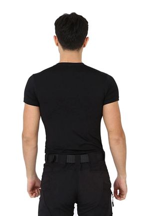 تیشرت مشکی مردانه اسلیم فیت KORDAK - کد 936185677