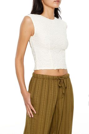بلوز سفید زنانه ساده Forever 21 - کد 936186401