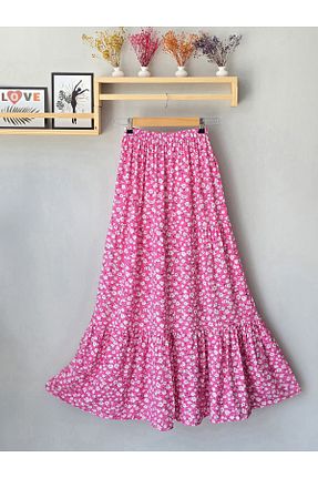 دامن صورتی زنانه ویسکون Nefs - کد 936239099