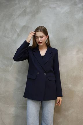 کت سرمه ای زنانه Blazer ZF BUTİK - کد 936189949