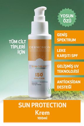کرم ضد آفتاب صورت SPF 50 + dermosion - کد 803401682