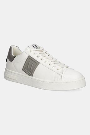 کفش اسنیکر سفید مردانه بند دار Armani Exchange - کد 936239619