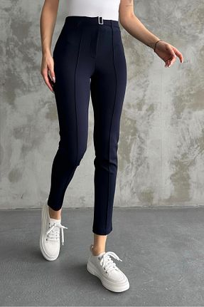 شلوار سرمه ای زنانه لیکرا macharel jeans - کد 756358279
