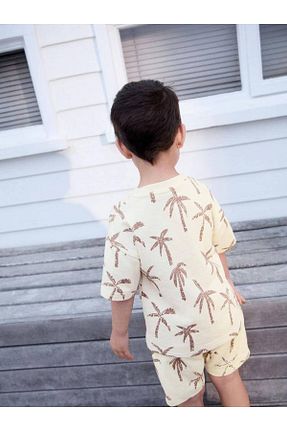 ست بالاتنه و پائین تنه نباتی بچه گانه بافت KidsSel - کد 936696566