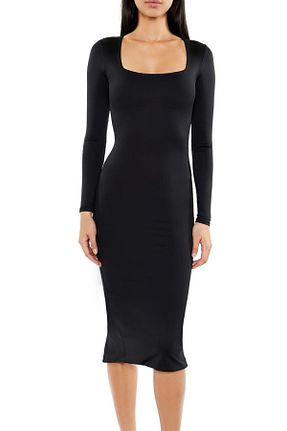 لباس مشکی زنانه بافتنی Forever 21 - کد 936239591