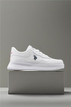 کفش اسنیکر سفید زنانه بند دار U.S. Polo Assn. - کد 936163302