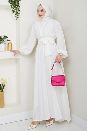 لباس حجاب سفید زنانه رگولار Bestenur - کد 936239788
