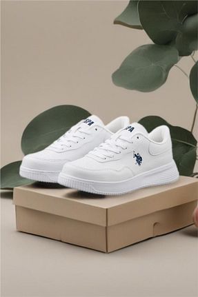 کفش اسنیکر سفید زنانه بند دار U.S. Polo Assn. - کد 936163302