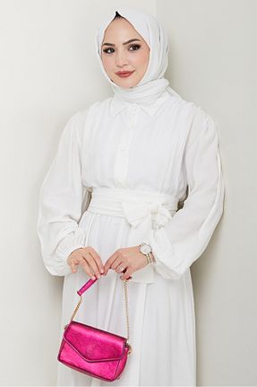 لباس حجاب سفید زنانه رگولار Bestenur - کد 936239788