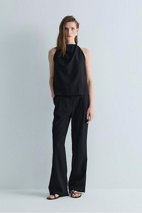 بلوز مشکی زنانه ساده Suud Collection - کد 936181648