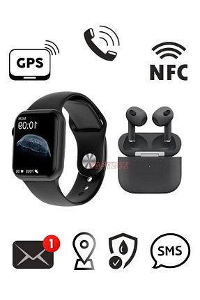 ساعت هوشمند مشکی گارانتی وارد کننده BGGTech - کد 833478913