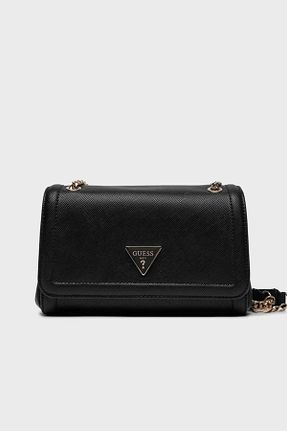 کیف دوشی مشکی زنانه پلی اورتان Guess - کد 797897924
