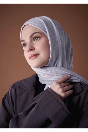 شال آبی زنانه پنبه پلی استر Modakaşmir - کد 659961586