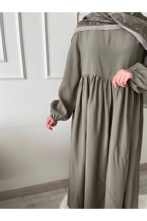 کلاه و ابایا خاکی زنانه مخلوط ویسکون MARDİYE OFFİCİAL - کد 932829143