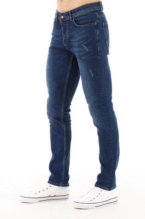 شلوار جین سرمه ای مردانه پاچه لوله تفنگی CEDY DENIM - کد 104530118
