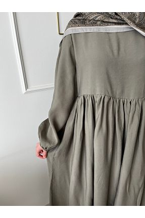کلاه و ابایا خاکی زنانه مخلوط ویسکون MARDİYE OFFİCİAL - کد 932829143