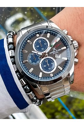 ساعت مچی طوسی مردانه 41-45 میلی متر Daniel Klein - کد 924566760