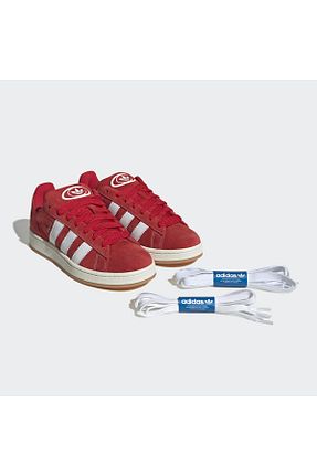 کفش اسنیکر قرمز زنانه بند دار adidas - کد 675392227