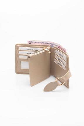 کیف پول بژ زنانه ابعاد کوچک Womancraft - کد 798892768