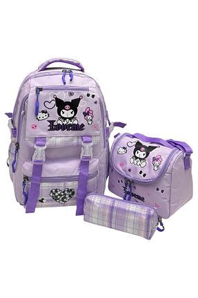 کیف مدرسه بنفش بچه گانه پارچه ای Çınka Bags - کد 926721678