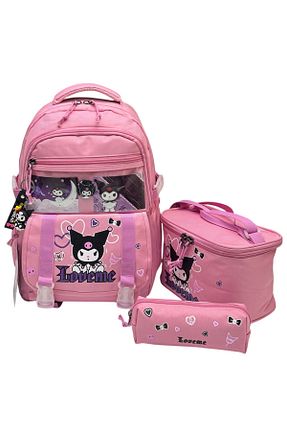 کیف مدرسه صورتی بچه گانه پارچه ای Çınka Bags - کد 926068874