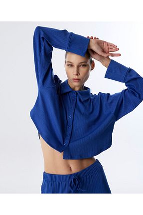 پیراهن آبی زنانه رگولار Twist - کد 936247653