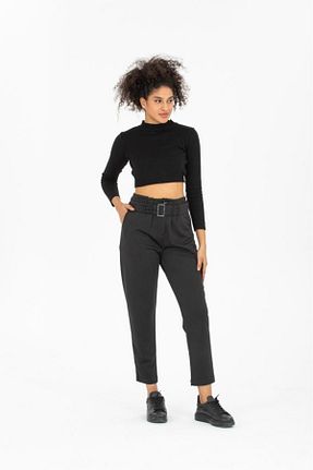 شلوار مشکی زنانه لیکرا Su Moda - کد 775167134