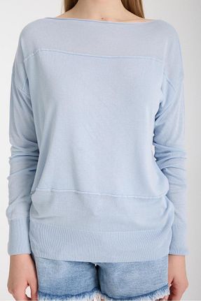پلیور آبی زنانه ساده Su Moda - کد 929977974