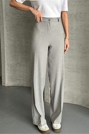 شلوار طوسی زنانه پارچه macharel jeans - کد 906158285