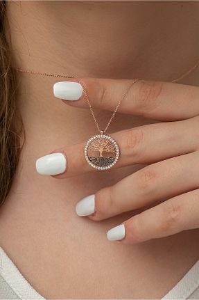 گردنبند نقره زرد زنانه 925 عیار Şimal Silver - کد 46375107