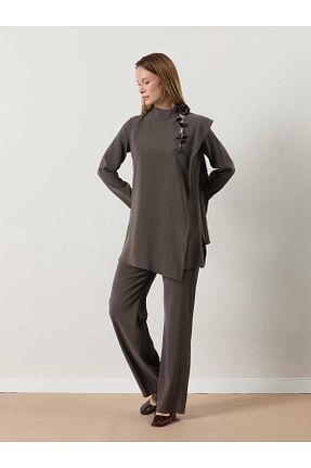 ست بالاتنه و پائین تنه حجاب رنگی زنانه اورسایز MELIDIA - کد 936249754