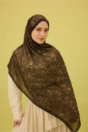 شال قهوه ای زنانه İpekhan - کد 936225785