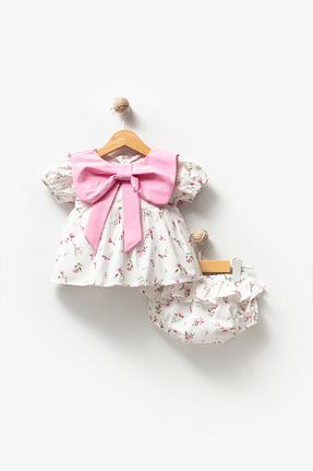 ست نوزادی صورتی بچه گانه پنبه ای Jikko Baby - کد 936229709