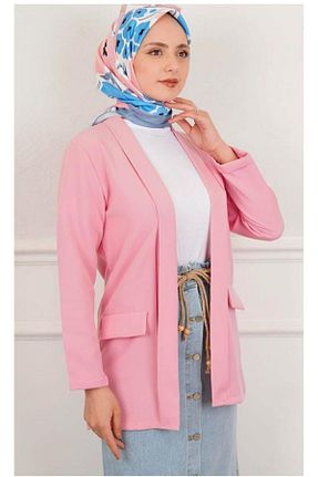 کت بلیزر صورتی زنانه بافتنی VOGUEMET - کد 936231137