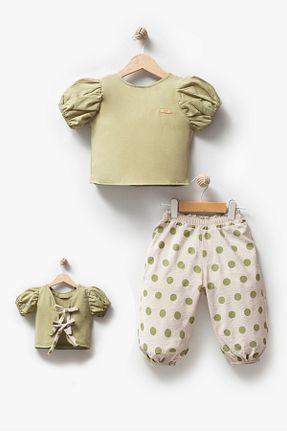 ست نوزادی سبز بچه گانه پنبه ای Jikko Baby - کد 936700001