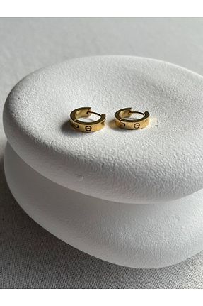 گوشواره جواهر رنگی روکش طلا PERİDA - کد 936258191