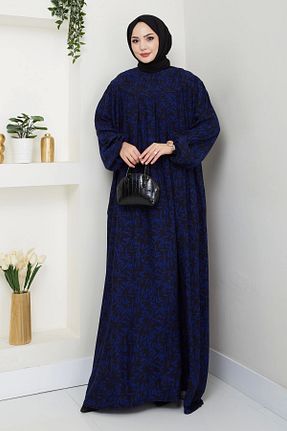 لباس حجاب آبی زنانه اورسایز Moda MSK - کد 936258019