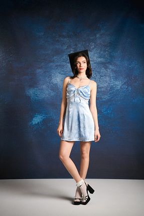 لباس آبی زنانه بافتنی Forever 21 - کد 866835926